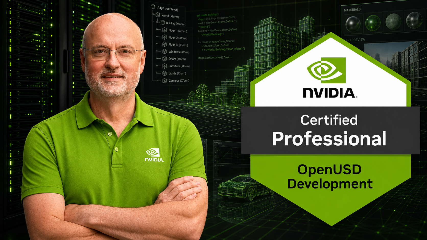 NVIDIA Certified Professional OpenUSD Development NCP-OUSD course cover